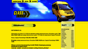 What Class-trans.pl website looked like in 2020 (3 years ago)