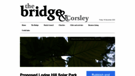 What Corsleyandthebridge.co.uk website looked like in 2020 (3 years ago)