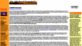 What Cyberpsychology.com website looked like in 2020 (3 years ago)