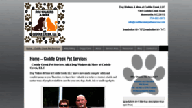 What Coddlecreekpetservices.com website looked like in 2020 (3 years ago)