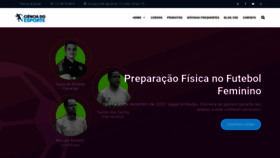 What Cienciadoesporte.com.br website looked like in 2020 (3 years ago)
