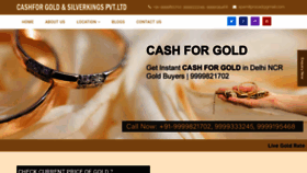 What Cashngolddelhi.com website looked like in 2020 (3 years ago)
