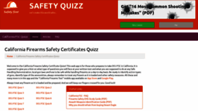 What Californiafsc.safetyquizz.com website looked like in 2020 (3 years ago)