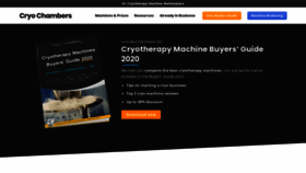 What Cryochambers.com website looked like in 2020 (3 years ago)