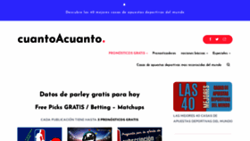 What Cuantoacuanto.com website looked like in 2020 (3 years ago)