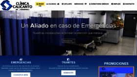 What Clinicacalicanto.com.ve website looked like in 2020 (3 years ago)