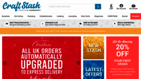 What Craftstash.co.uk website looked like in 2020 (3 years ago)