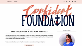 What Confidentfoundation.com website looked like in 2020 (3 years ago)