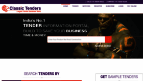 What Classictenders.com website looked like in 2020 (3 years ago)