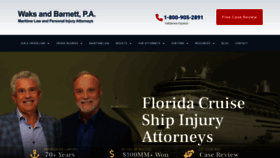 What Cruiselawyers.com website looked like in 2020 (3 years ago)