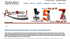What Camed-medical.de website looked like in 2020 (3 years ago)