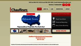 What Chauffeurslimo.com website looked like in 2020 (3 years ago)