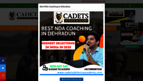 What Cadetsdefenceacademy.com website looked like in 2020 (3 years ago)