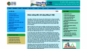 What Congdongcviet.com website looked like in 2020 (3 years ago)