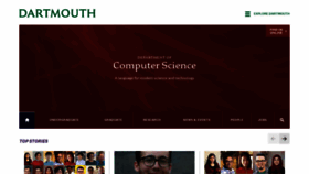 What Cs.dartmouth.edu website looked like in 2020 (3 years ago)