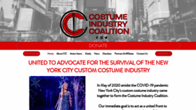What Costumeindustrycoalition.com website looked like in 2020 (3 years ago)