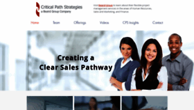 What Criticalpathstrategies.com website looked like in 2020 (4 years ago)