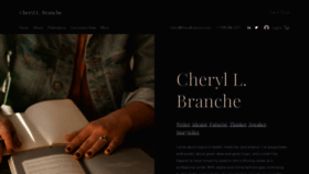 What Cherylbranche.com website looked like in 2020 (3 years ago)