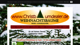 What Christbaumdealer.de website looked like in 2020 (3 years ago)