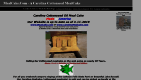 What Carolinamealcake.com website looked like in 2020 (3 years ago)