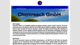 What Chemreach.de website looked like in 2020 (3 years ago)