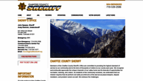 What Chaffeesheriff.org website looked like in 2020 (3 years ago)