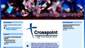 What Crosspointumc.org website looked like in 2020 (3 years ago)