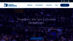 What Coloradodems.org website looked like in 2020 (3 years ago)