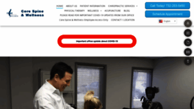 What Corespineandwellness.com website looked like in 2020 (5 years ago)