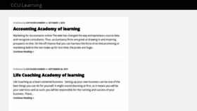 What Cculearning.com website looked like in 2020 (4 years ago)