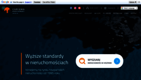 What Carisma.pl website looked like in 2020 (3 years ago)