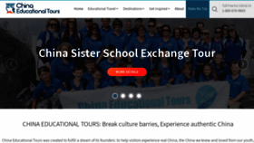 What Chinaeducationaltours.com website looked like in 2020 (3 years ago)