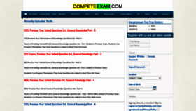 What Competeexam.com website looked like in 2020 (3 years ago)