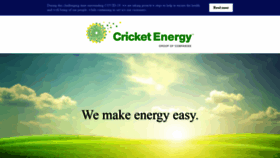 What Cricketenergy.com website looked like in 2020 (3 years ago)