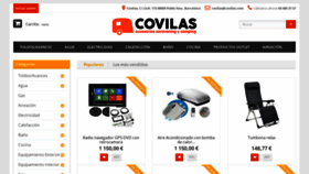 What Covilas.com website looked like in 2020 (3 years ago)