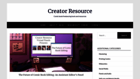 What Creatorresource.com website looked like in 2020 (3 years ago)
