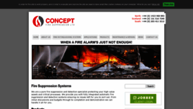 What Conceptfire-uk.com website looked like in 2020 (3 years ago)