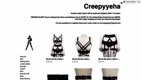 What Creepyyeha.storenvy.com website looked like in 2020 (4 years ago)