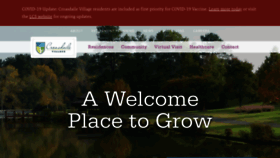 What Croasdailevillage.org website looked like in 2020 (3 years ago)