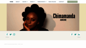 What Chimamanda.com website looked like in 2020 (3 years ago)