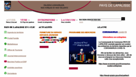 What Cc-paysdelapalisse.fr website looked like in 2020 (3 years ago)