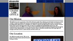 What Cranelaw.net website looked like in 2020 (3 years ago)