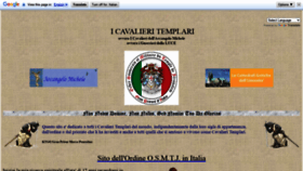 What Cavalieri-templari.com website looked like in 2020 (3 years ago)