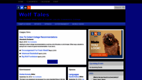 What Colinwolftales.com website looked like in 2020 (4 years ago)