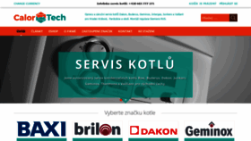 What Calortech.cz website looked like in 2021 (4 years ago)