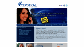 What Cepstral.com website looked like in 2021 (3 years ago)