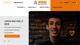 What Cafejoyeux.com website looked like in 2021 (3 years ago)