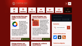 What Creativejuiz.fr website looked like in 2021 (3 years ago)