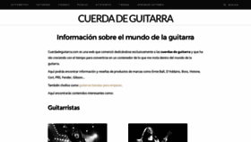 What Cuerdadeguitarra.com website looked like in 2021 (3 years ago)