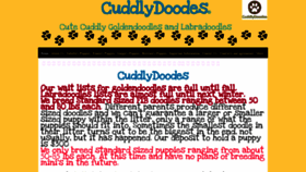 What Cuddlydoodes.com website looked like in 2021 (3 years ago)